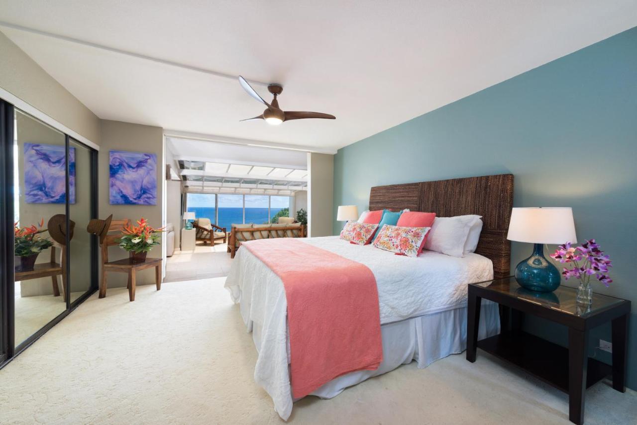 Puu Poa Ocean Bluff Condo, Incredible Views, Walk To Beaches, Pool & Tennis Princeville Esterno foto